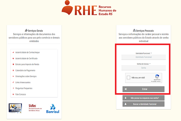 Portal Do Servidor Rs Como Emitir Contracheque Online Cadastro